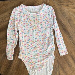 Posh Peanut Multicolor Heart Print Bodysuit